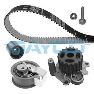 К-кт. ГРМ (рем.+2шт.ролика+помпа +крепление) 1,9TDI: AUDI A3/4/6 VW 1,4 T5 SEAT SKODA FORD Galaxy DAYCO KTBWP3420 (фото 1)