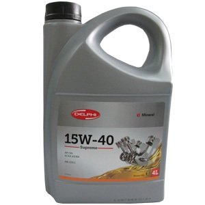 Моторное масло Supreme 15W-40 минеральное 4 л Delphi 25185361
