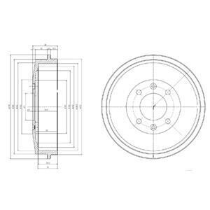 Гальмівний барабан Delphi BF169