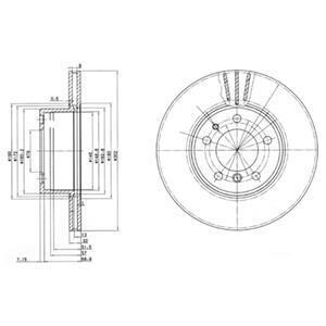 Диск тормозной Delphi BG2433