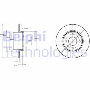 Гальмівний диск Delphi BG2466