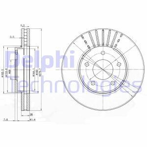 Гальмівний диск Delphi BG3816 (фото 1)