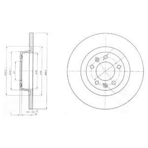 Диск тормозной Delphi BG4085