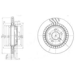 DB Диск тормозной задний 320*24 W221 Delphi BG4144