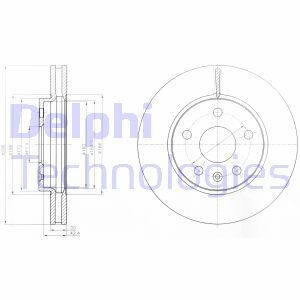 Гальмівний диск Delphi BG4187C