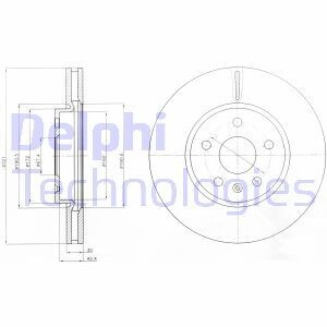 Гальмівний диск Delphi BG4189C