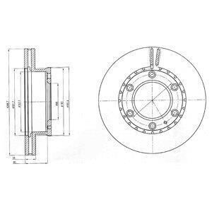 Гальмівний диск Delphi BG4297