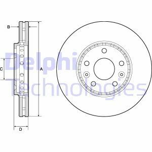 Гальмівний диск Delphi BG4815C