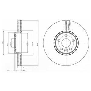 Гальмівний диск Delphi BG9085