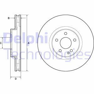 Гальмівний диск Delphi BG9174C