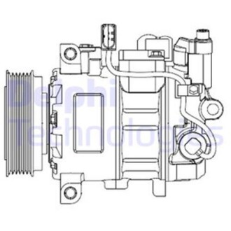 Компрессор кондиционера Delphi CS20476