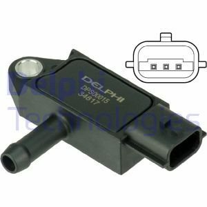 Датчик тиску ОГ DACIA/NISSAN/OPEL/RENAULT Duster/Logan/Qashqaі/Master "1,5-3,0D "12>> Delphi DPS00015