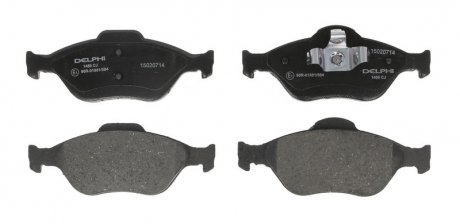 Гальмівні колодки дискові FORD/MAZDA Fiesta/Fusion/KA/Puma/2 "F "00>> Delphi LP1469 (фото 1)