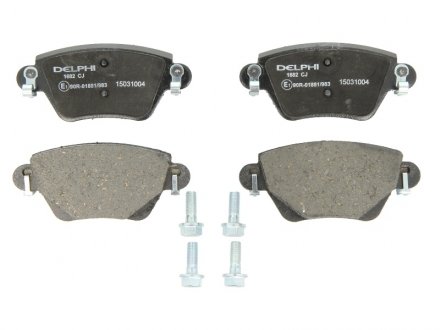 Гальмівні колодки дискові FORD/RENAULT Mondeo/Kangoo "R "00-08 Delphi LP1682