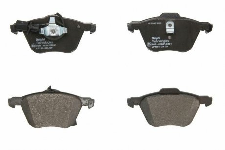Гальмівні колодки дискові FORD/SEAT/VW Galaxy/Alhambra/Sharan/Transporter "F "00>> Delphi LP1801