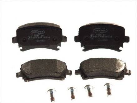 Гальмівні колодки дискові AUDI/SKODA/VW A3/TT/SuperB/Golf/Scirocco "06>> Delphi LP1824 (фото 1)