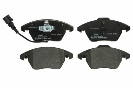 Гальмівні колодки дискові AUDI/SEAT/SKODA/VW A3/Leon/Toledo/ Passat/Golf/Jetta "F 03>> Delphi LP1837