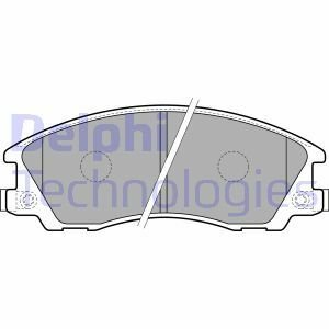 HYUNDAI Тормозные колодки дисковые Terracan 01- Delphi LP1853