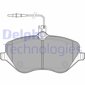 Гальмівні колодки дискові CITROEN/PEUGEOT C5/C6/607/407 "F "04>> Delphi LP1891