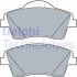 DELPHI VOLVO Тормозные колодки передн.  XC40 17- LP3528