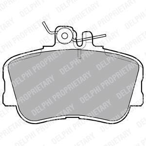 Гальмівні колодки дискові MERCEDES C(W202) &quot;F &quot;93-04 Delphi LP881 (фото 1)