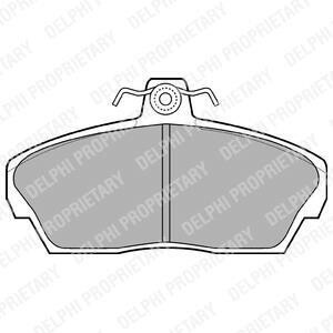 Гальмівні колодки дискові HONDA/ROVER Civic/25/45/200/400/800 \'\'F \'\'91-06 Delphi LP911 (фото 1)