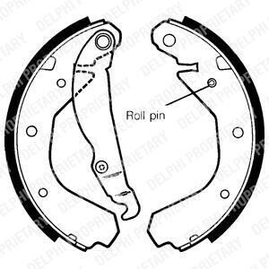 Комплект гальмівних колодок Delphi LS1307