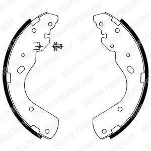 FORD Торм колодки задн. RANGER 2.5 TD 02-06, MAZDA B-SERIE 2.5 D 02-06 Delphi LS1897