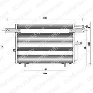 VW Радиатор кондиционера Audi 100 92-,A6 94- Delphi TSP0225083 (фото 1)