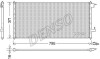 Радіатор кондиціоіонера FORD TOURNEO CONNECT 02-, TRANSIT CONNECT (P65_, P70_, P80_) 02- DENSO DCN10030 (фото 1)