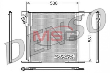 Радиатор кондиционера MERCEDES-BENZ V-CLASS (638/2) 96-03, VITO автобус (638) 96-03 DENSO DCN17030