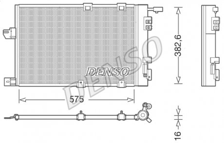 Конденсер кондиціонера DENSO DCN20038