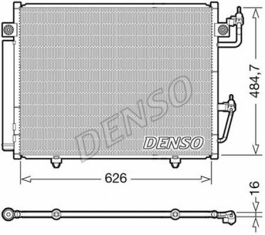 Радіатор кондиціоіонера MITSUBISHI Pajero IV 07-н.в., PAJERO IV (V8_W, V9_W) 07-н.в. DENSO DCN45009