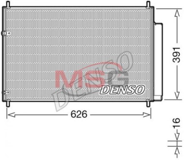 Радиатор кондиционера в сборе DENSO DCN50041