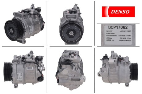 Компресор кондиціонера MERCEDES-BENZ GL-CLASS (X164) 06-09, M-CLASS (W164) 05-09, R-CLASS (W251, V251) DENSO DCP17062