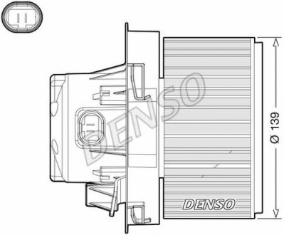 Вентилятор салону PEUGEOT 207 2006 - DENSO DEA21012