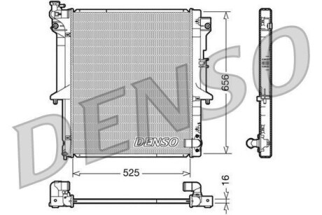 Радіатор MITSUBISHI L200 "05-15 DENSO DRM45017