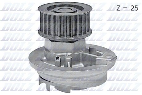 Водяний насос DAEWOO LEGANZA (KLAV) NUBIRA (KLAJ) / LADA 110 / OPEL ASTRA F ASTRA G CALIBRA A (85_) DOLZ O138 (фото 1)