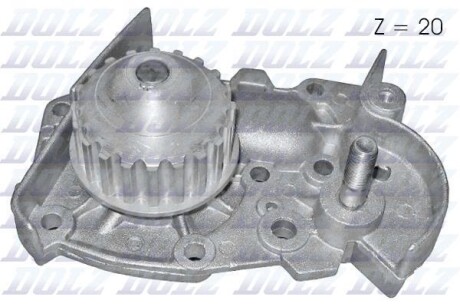 Водяний насос RENAULT 19 (B/C53_) 19 Mk II седан (L53_) CLIO I (B/C57_, 5/357_) EXTRA (F40_, G40_) DOLZ R124