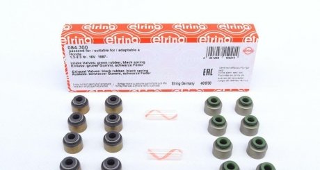 Сальник клапана IN/EX (компл.) HONDA F18B2/F20A/K20A/N22A1/N22A2/F20Z1 (8PCS+8PCS) ELRING 084.300