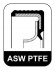 Сальник колінчатого вала RWDR 48 x 76,2 x 10,3 ASW S PTFE / ACM 942.990