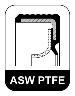 Сальник колінчатого вала RWDR 48 x 76,2 x 10,3 ASW S PTFE / ACM ELRING 942.990 (фото 1)