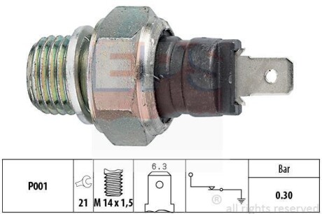 FIAT Датчик давления масла Alfa Romeo 155,Croma,Ducato,Fiorino,panda,Tempra,Iveco Daily,VW LT28-46 EPS 1.800.000