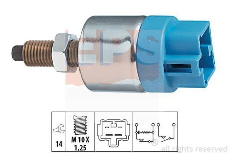TOYOTA Выключатель STOP-сигналов Avensis,Camry,Corolla,Hiace,Land Cruiser,Rav 4 II,Lexus EPS 1.810.090 (фото 1)