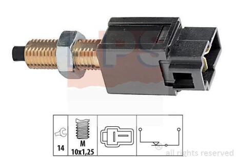 HYUNDAI Выключатель STOP-сигналов Accent, Getz, Elantra, MITSUBISHI Pajero, Lancer,Kia,Mazda,Citroen,Suzuki,Toyota EPS 1.810.169