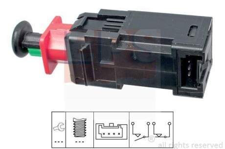 OPEL Выключатель STOP-сигналов Astra H 04-, Corsa 06-, Vectra 02-. EPS 1.810.208