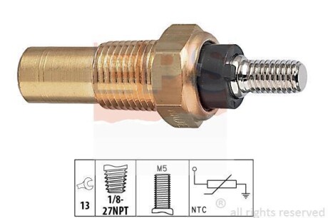 Датчик темп воды EPS 1.830.124