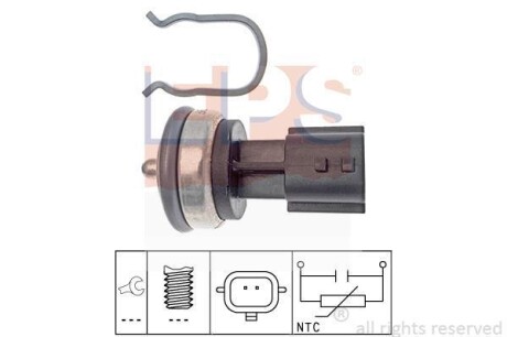 RENAULT Датчик температуры воды Logan,Clio 05-, Megane 02-, Kangoo 1.5dCi,Trafic,Nissan,Opel. EPS 1.830.337