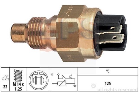 RENAULT Датчик температуры воды R19,21,25,Clio EPS 1.830.510 (фото 1)