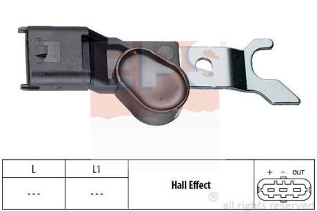 OPEL Датчик оборотов двигателя Astra G 2.0,Omega B 2.2 EPS 1.953.310